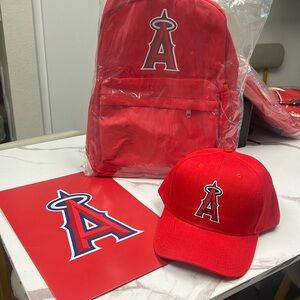Angels Backpack Folder & Baseball cap